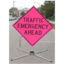 36 Fold & Roll Sign System - Pink Superbrite